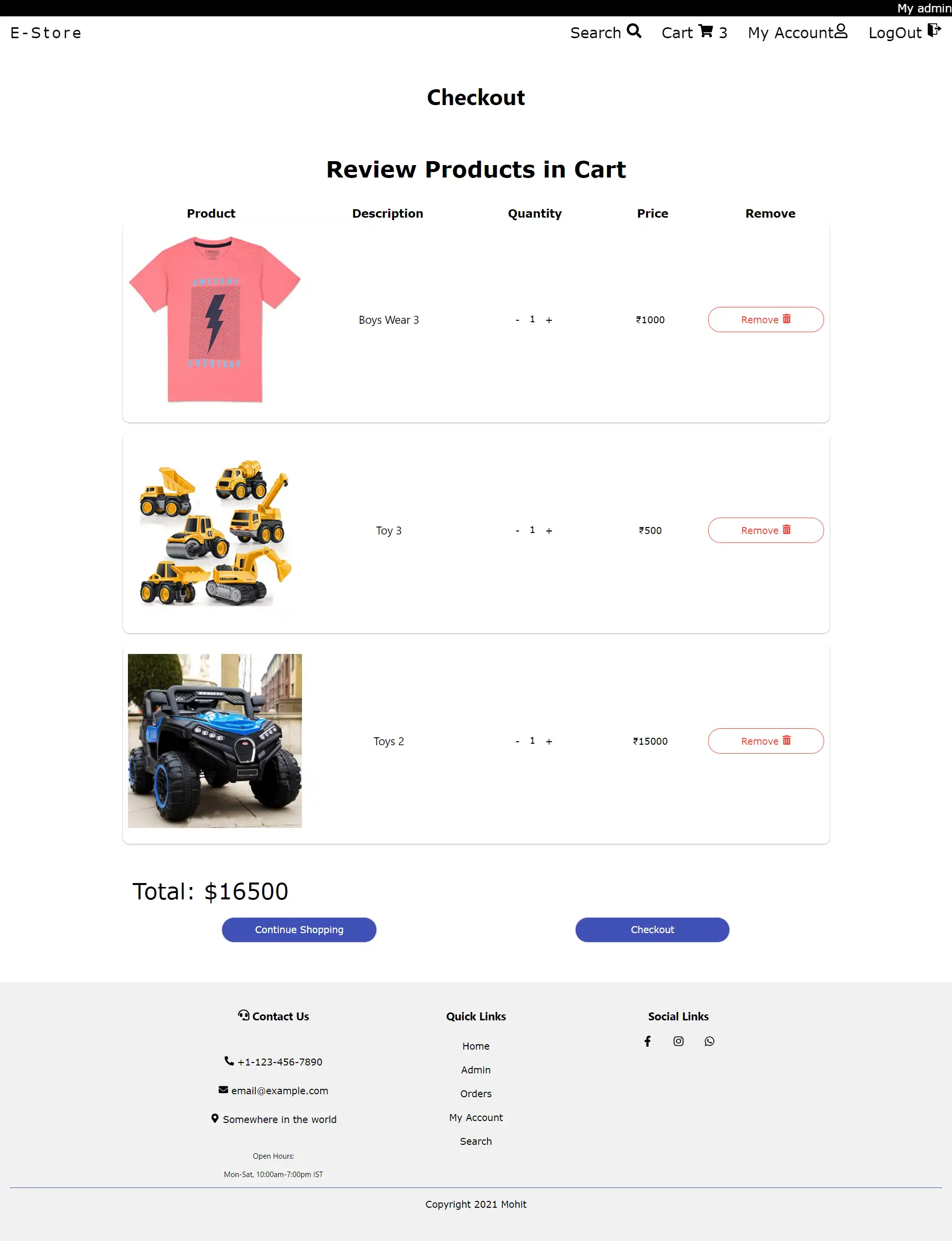 Ecommerce Store Demo